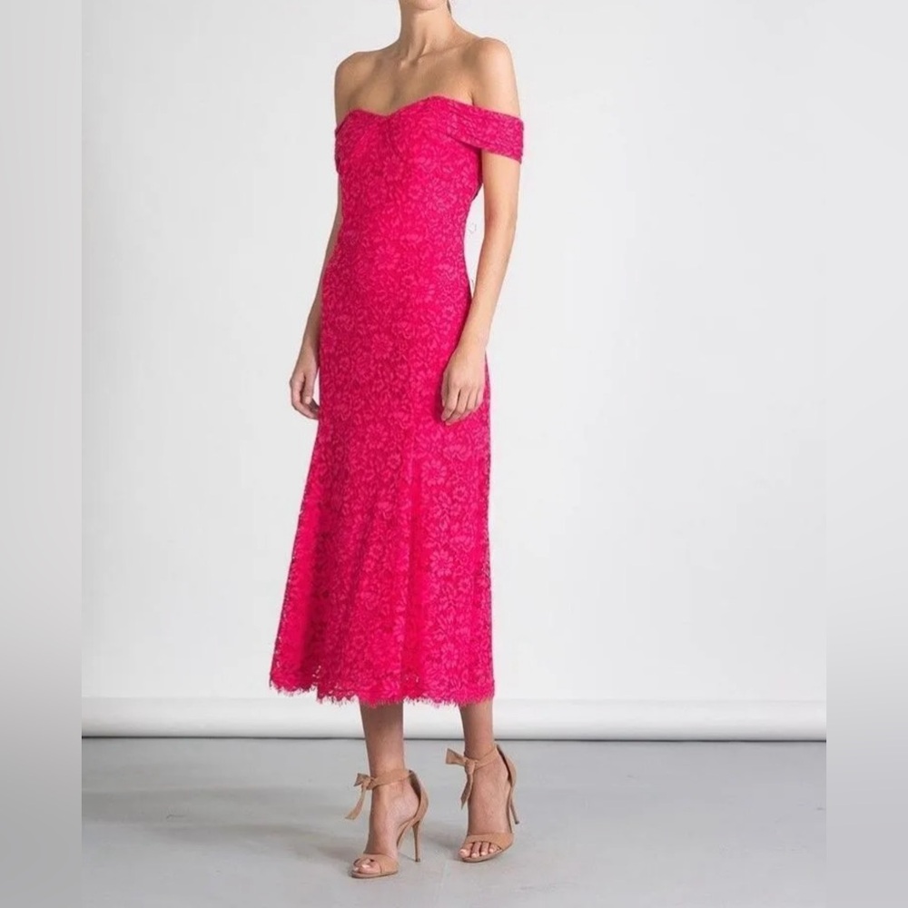 Shoshanna Balmwell Midi Dress Lace